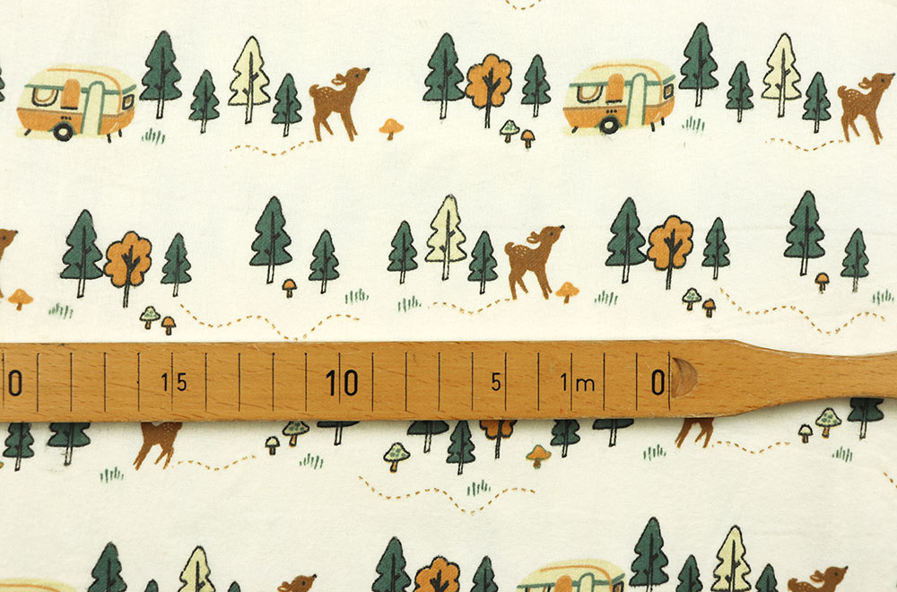 Baumwollflanell - Wald-Abenteuer