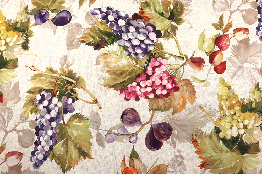 Baumwollstoff Digital - Traubenernte - 280 cm
