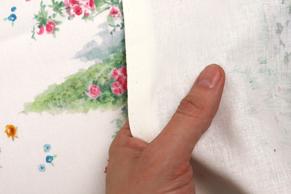 Baumwoll-Dekostoff Digital - Mittags im Garten