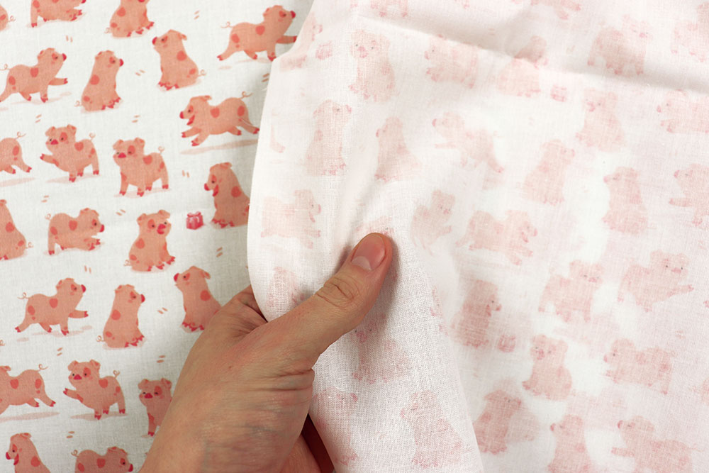 Baumwollstoff - Schweine