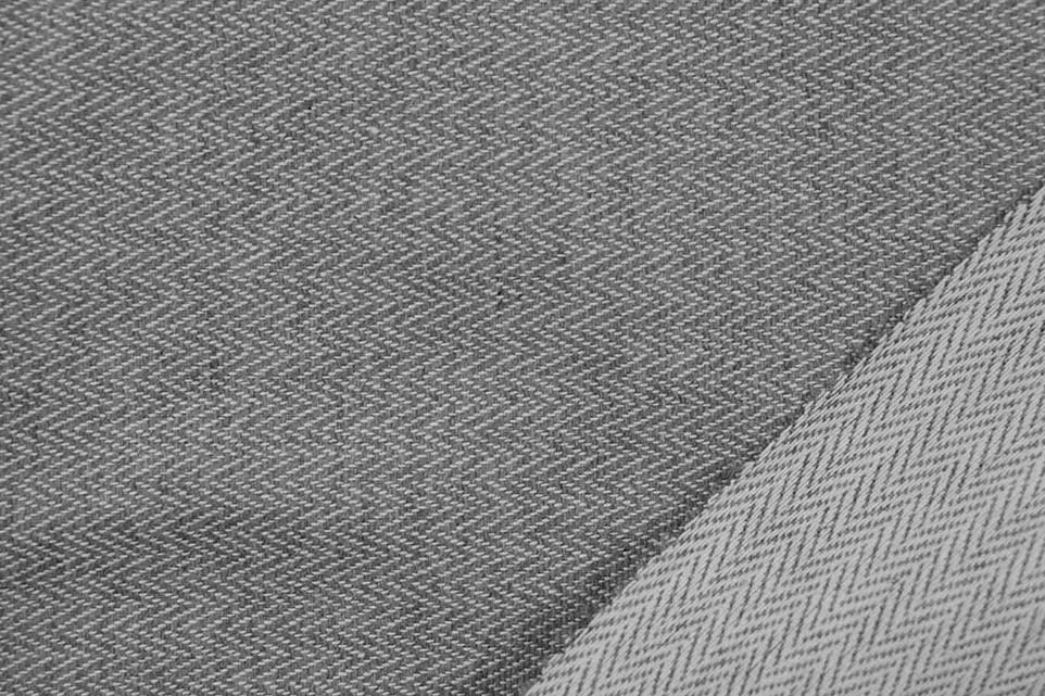 Dekostoff Simply - Zickzack - Grau