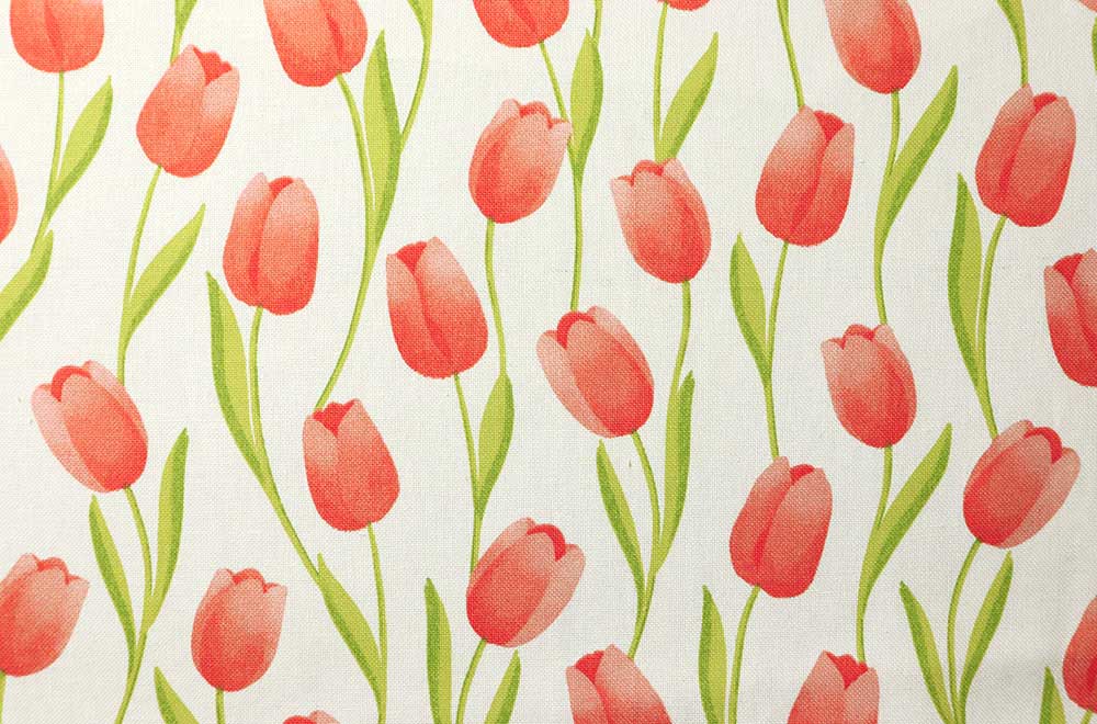 Dekostoff - Tulpen-Traum