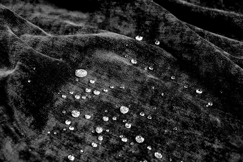 Chenille wasserabweisend - Schwarz - 280 cm