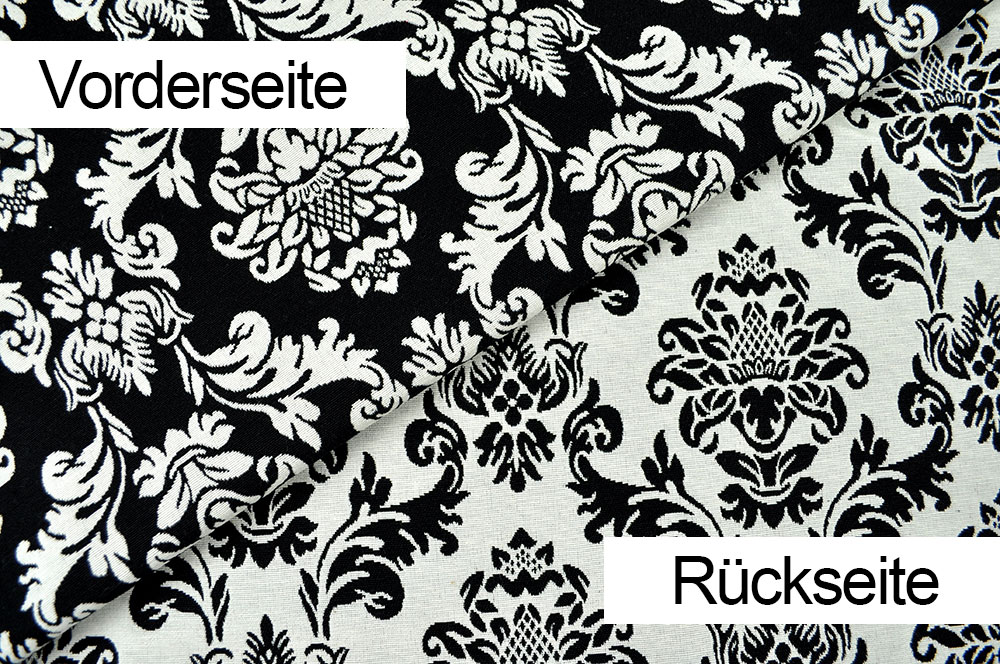 Dekostoff Jacquard - zweiseitig - Barock-Ornament