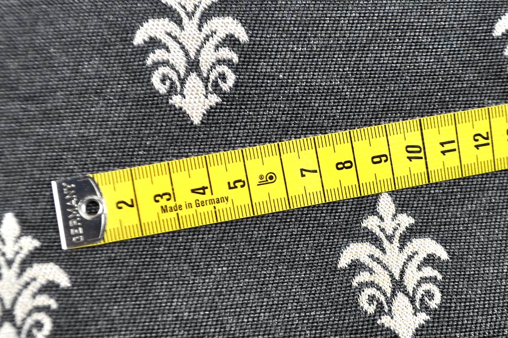 Jacquard - Barock-Lilie - Grau