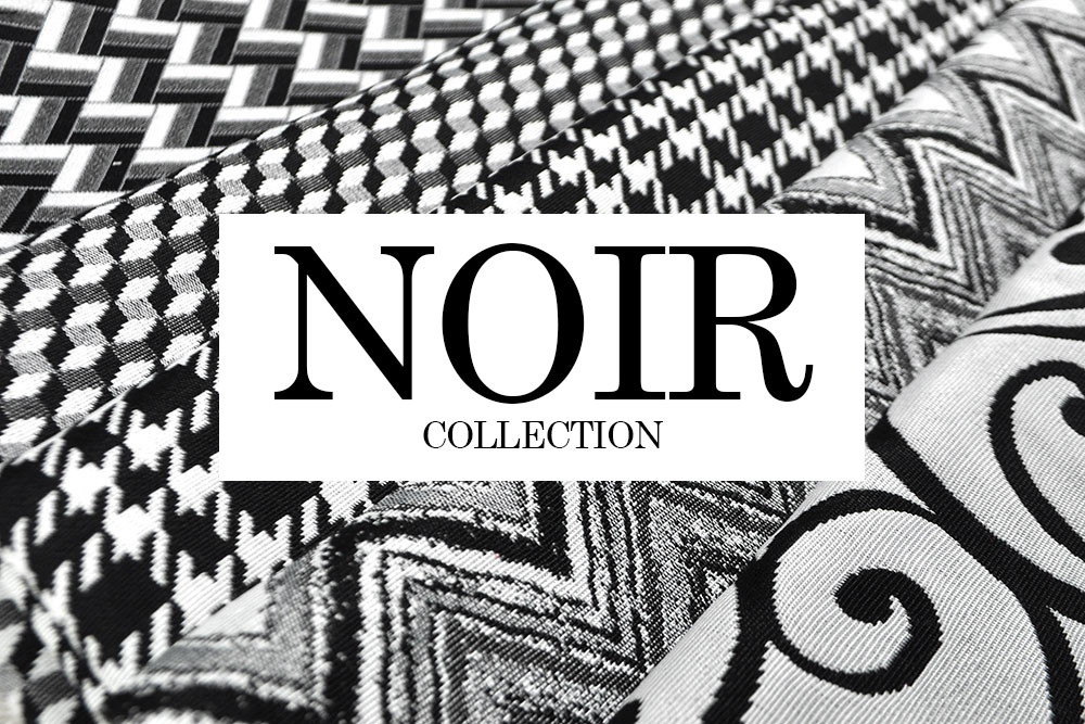 Jacquard-Dekostoff - Poncho Noir