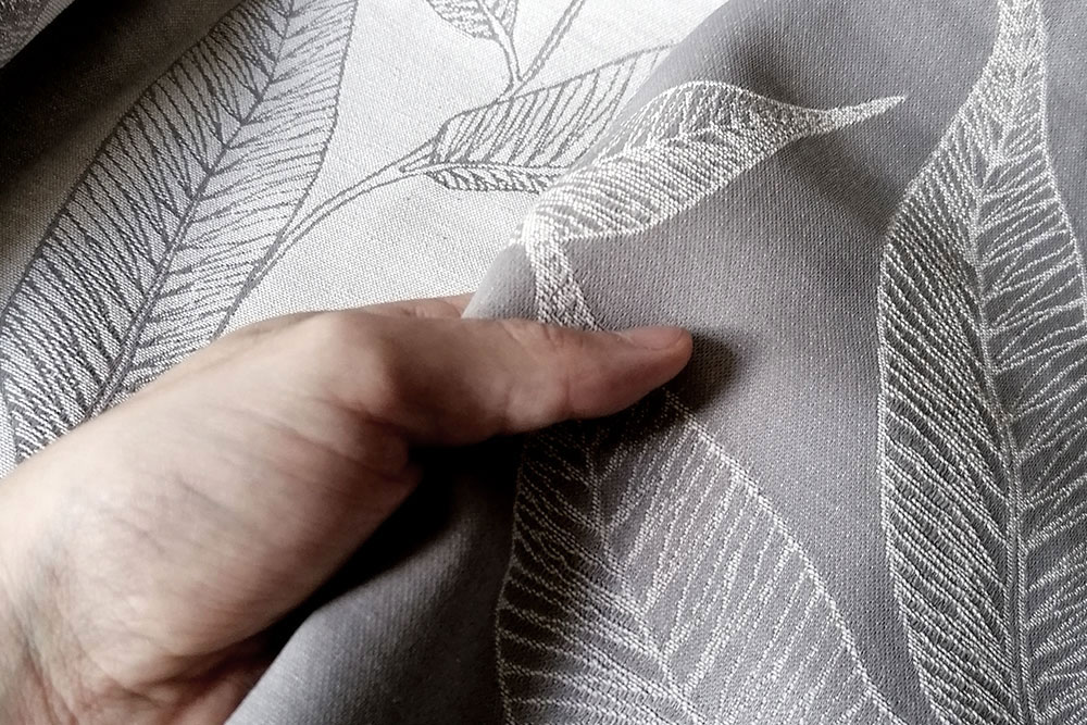 Dekostoff Jacquard - zweiseitig - Nature Home