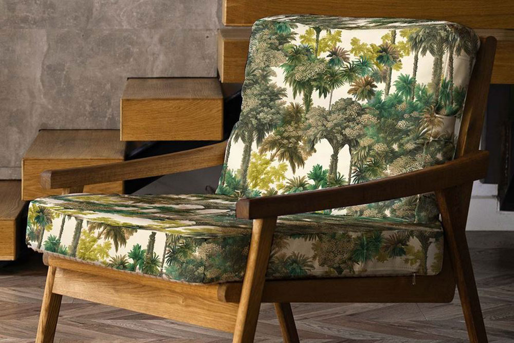 Dekostoff Leinen - Urwald