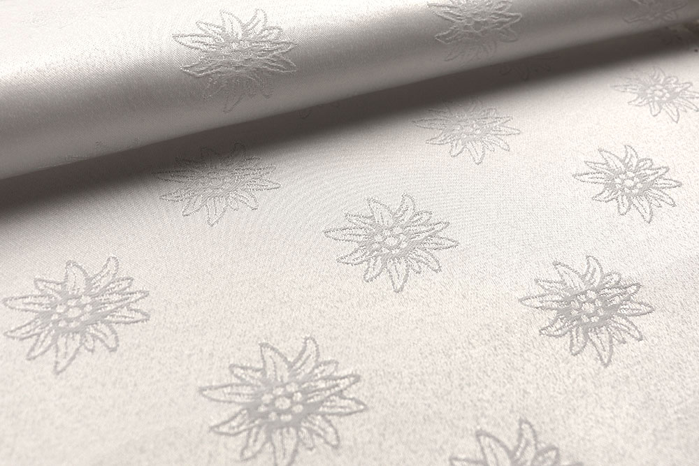 Landhaus-Damast - Edelweiß