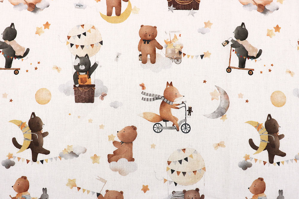Baumwollstoff - Luna Bär