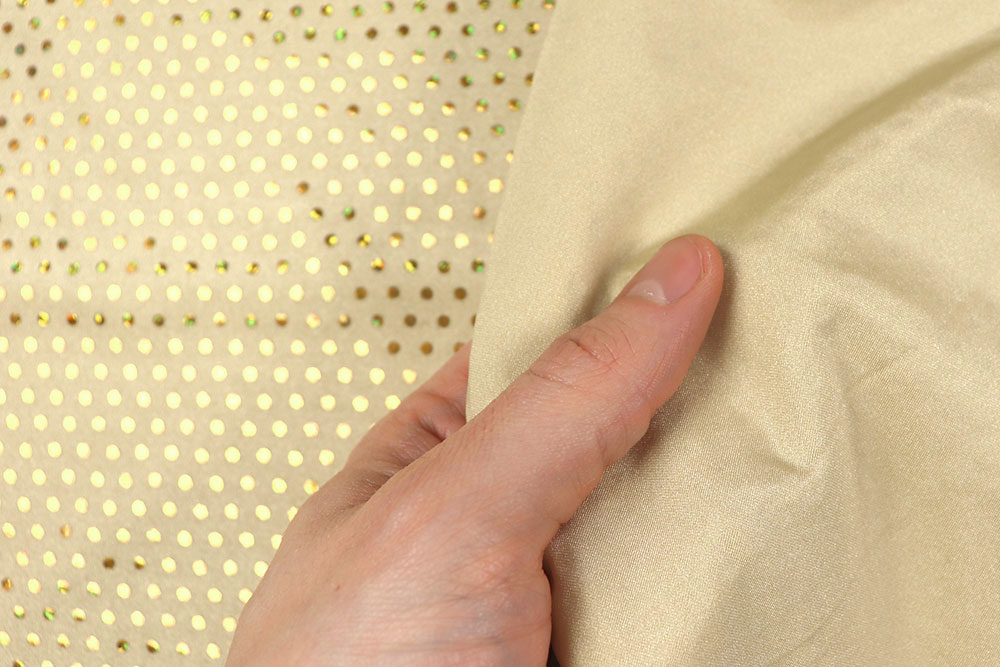 Pailletten-Lycra - Champagner