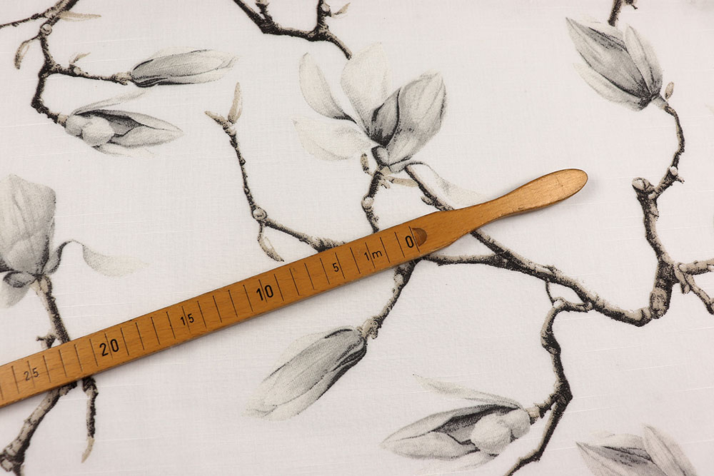 Gardinenstoff - Magnolienzweige