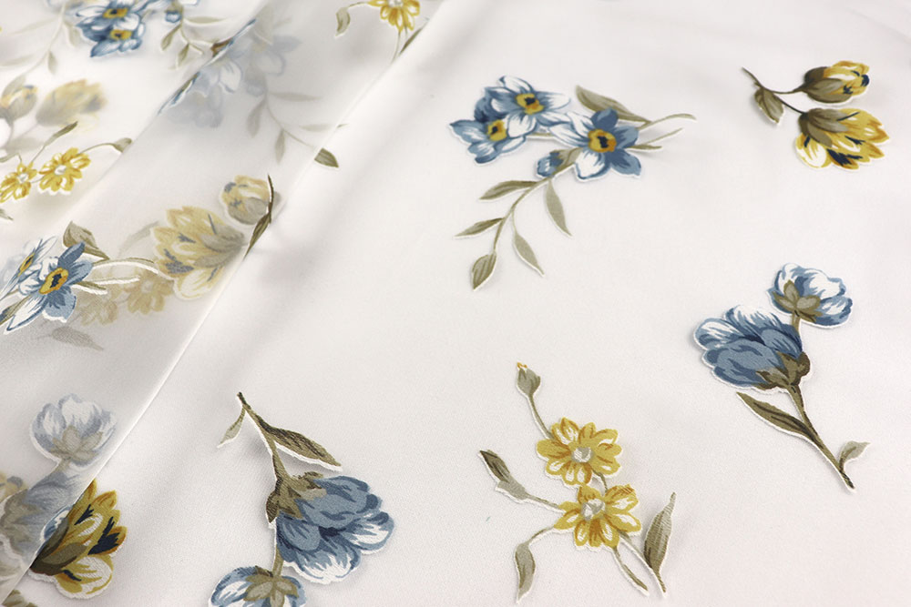 Gardinenstoff Bleiband - Blümchen - 300 cm