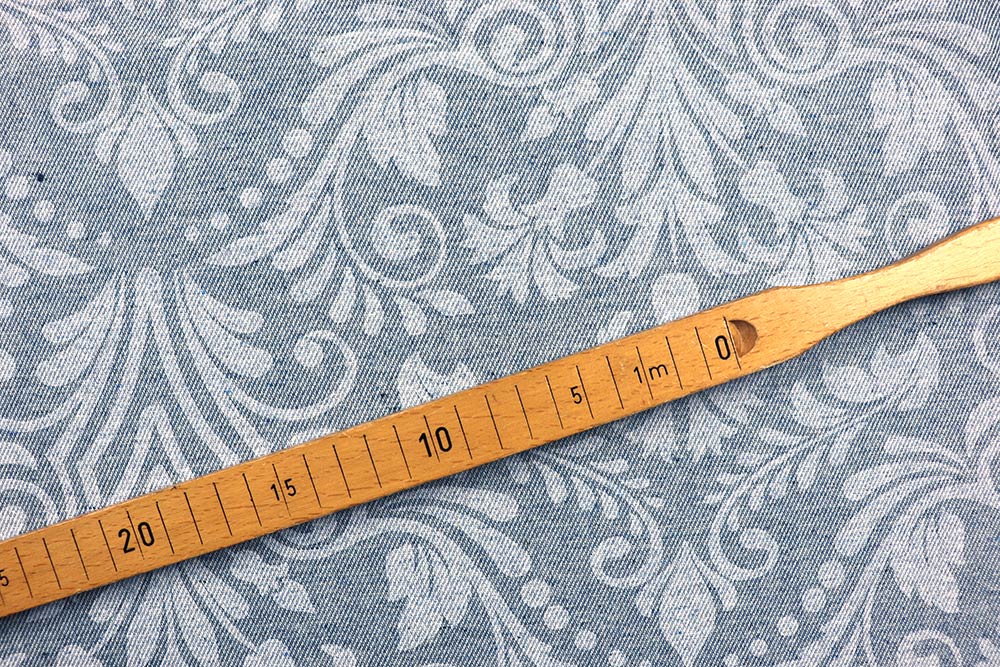 Dekostoff aus Jeansresten - Barock - 280 cm