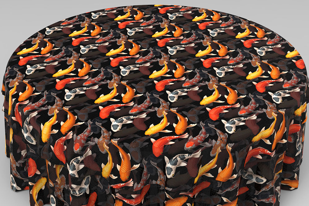 Satin - Koi Fischschwarm