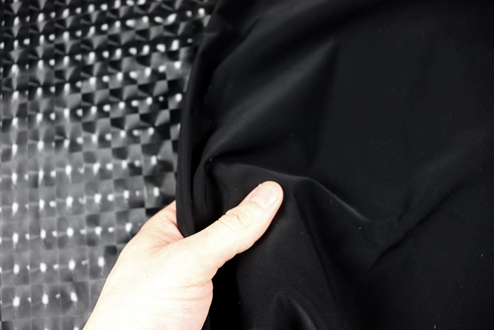 Stretch-Folienstoff - Black 3D