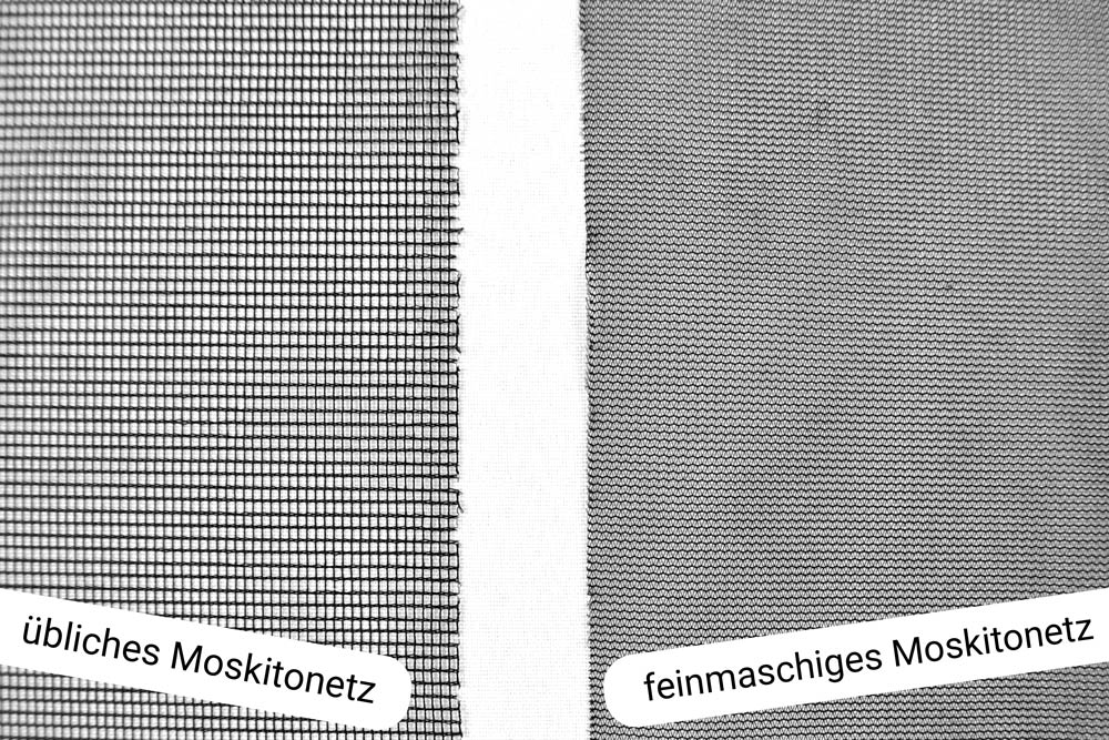 Moskitonetz-Meterware feinmaschig - 165 cm - Schwarz