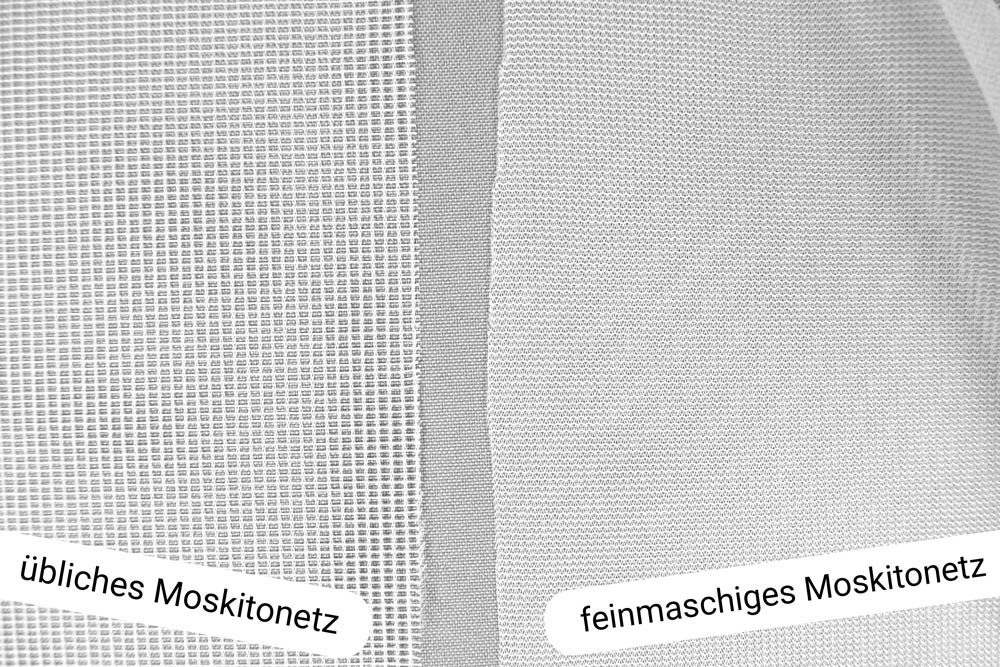 Moskitonetz-Meterware feinmaschig - 165 cm - Weiß