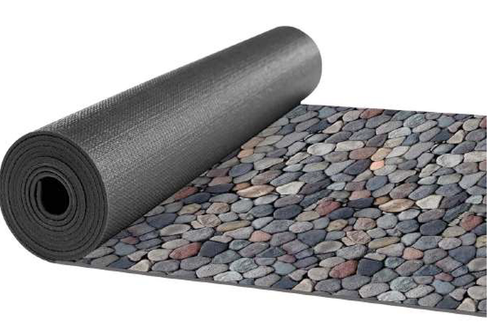 Teppichläufer-Meterware - Kieselsteine