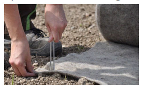 Saison-Mulchmatte - Schafschurwolle - Natur