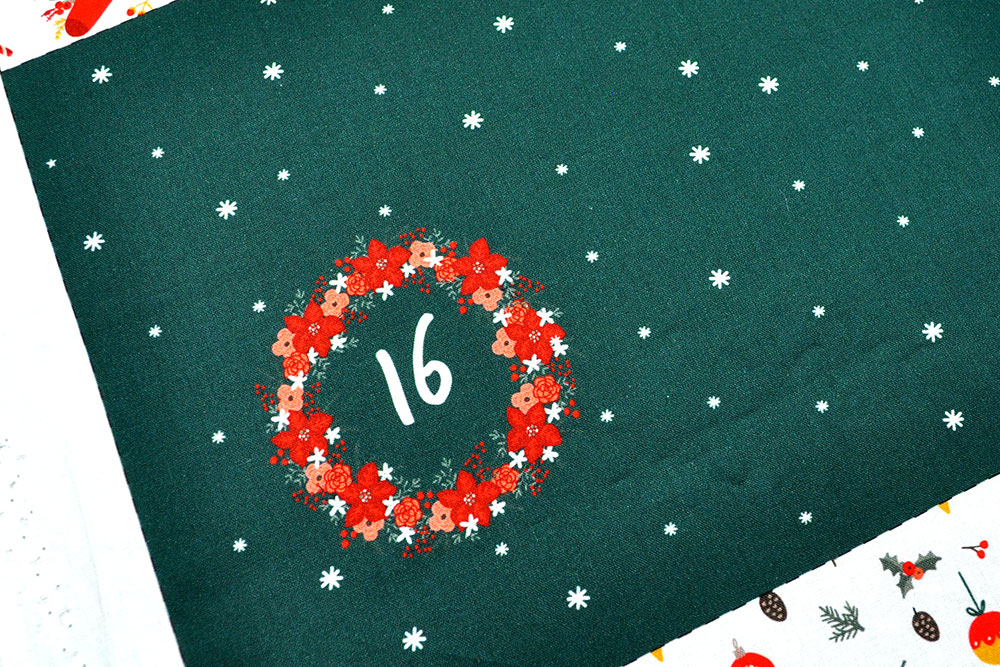 Baumwoll-Popeline - Adventskalender