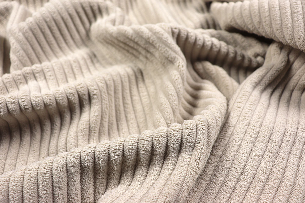 Cordstoff - Fellabseite - Creme