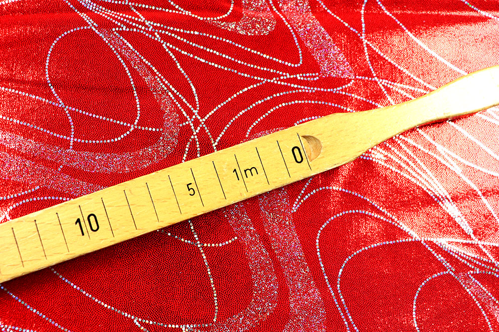 Lycra Tanzkleiderstoff - Nebula - Rot