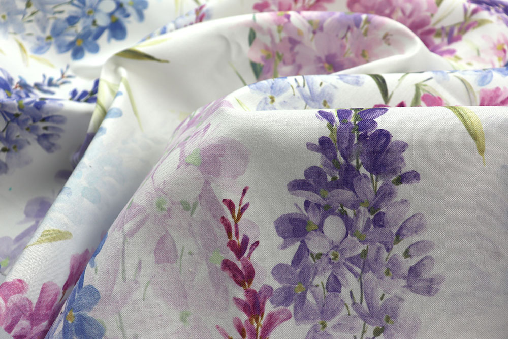 Baumwollstoff Digital - Hyazinthen - 280 cm