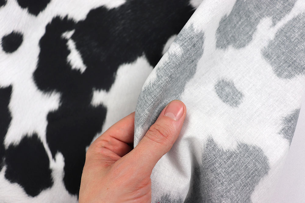 Baumwollstoff - Kuhflecken