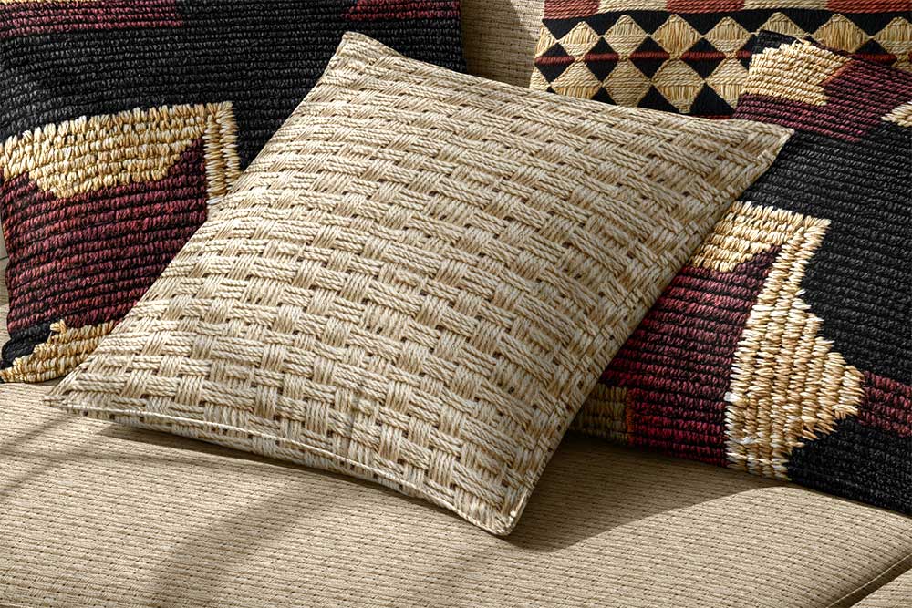 Dekostoff - Flechtoptik