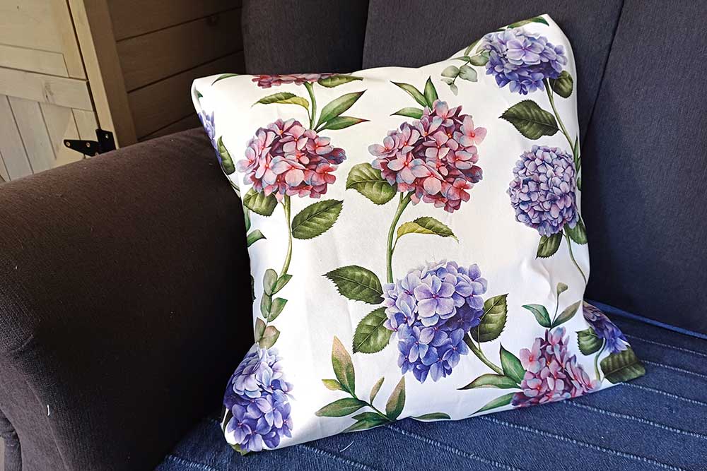 Baumwoll-Köper - Hortensien-Traum - 320 cm