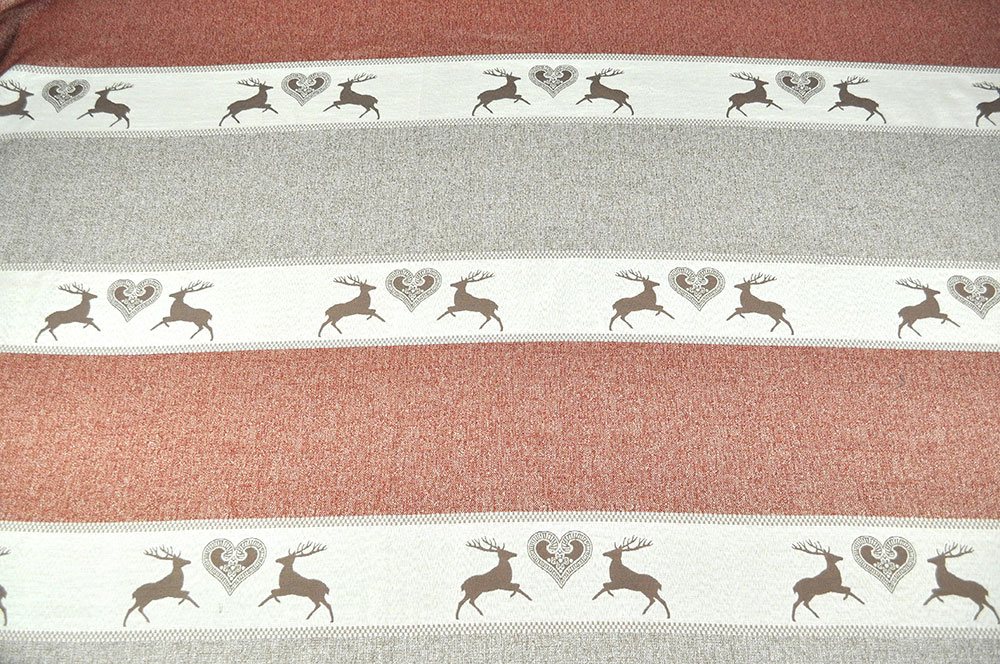 Wende-Jacquard-Dekostoff - Landhausfreude