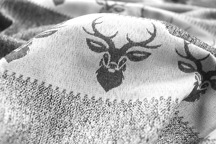 Wende-Jacquard - Hirsch-Streifen