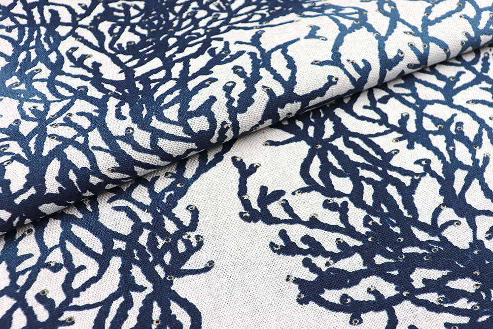 Dekostoff Premium - Korallenriff - Nachtblau