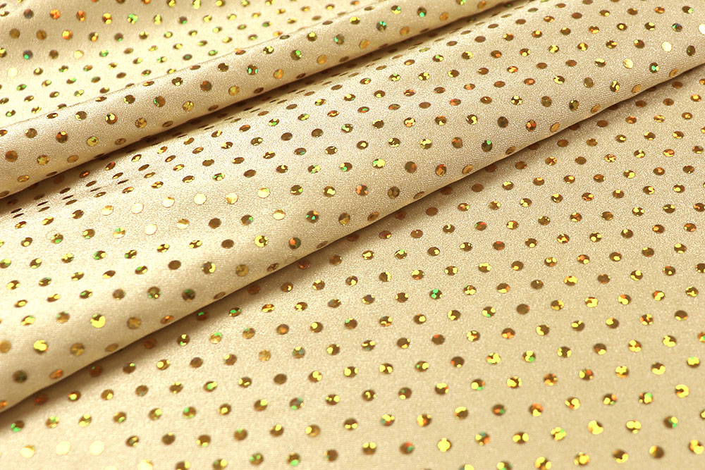Pailletten-Lycra - Champagner