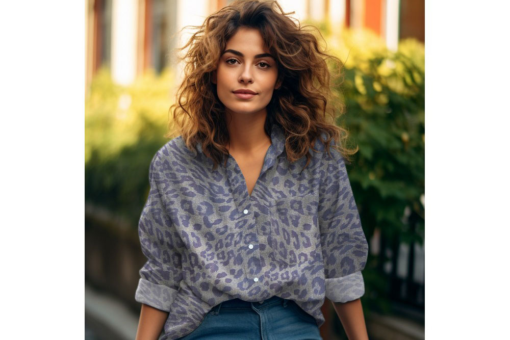 Jeansstoff - Glamour Leo