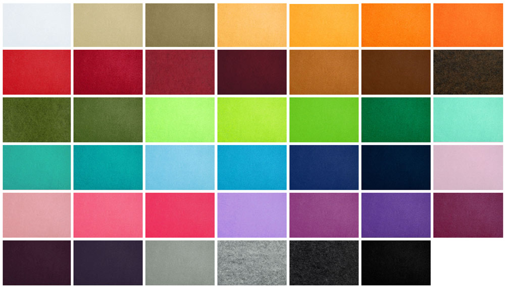 Deko-Filzplatte 3 mm - uni