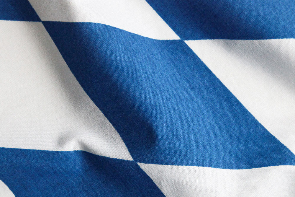 Baumwollstoff - Bayern-Raute - B1 schwer entflammbar