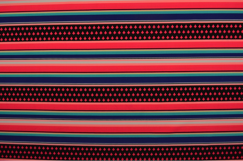 Badeanzugstoff - Funky Stripes