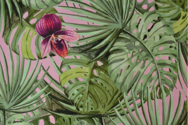 Badeanzugstoff - Monstera Summer