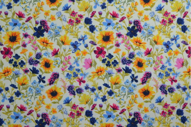 Badeanzugstoff - Sommerblume