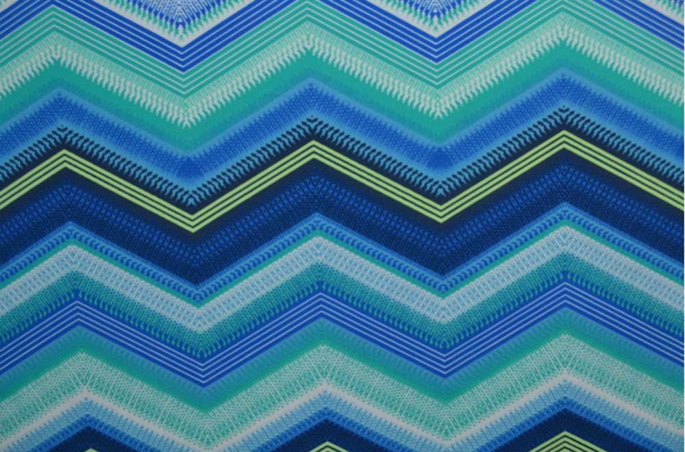 Badeanzugstoff - Ocean Zig Zag