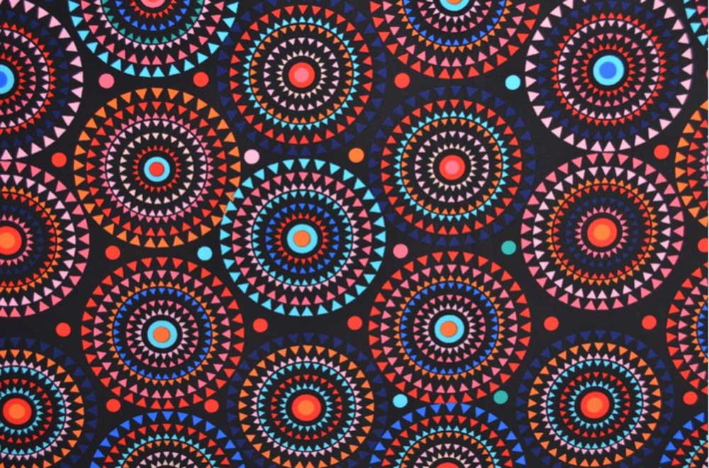 Badeanzugstoff - Bunte Mandalas