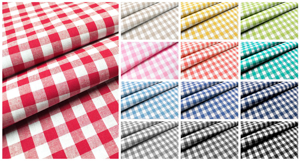 Baumwollstoff Vichy-Karo - 1 cm - Alpenluft