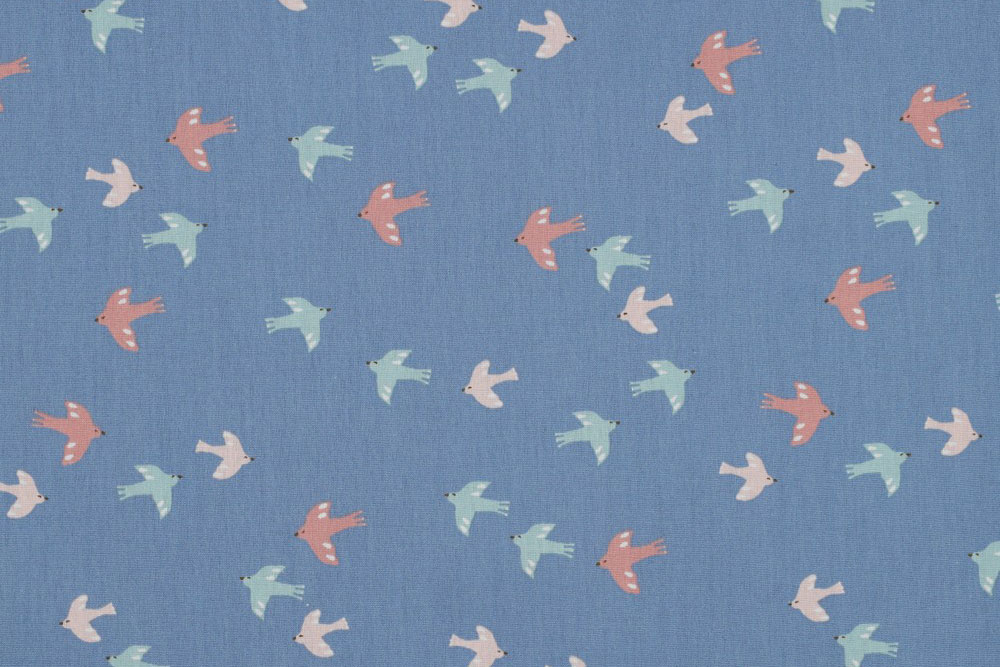 Baumwoll-Popeline - Vogelfrei - BIO