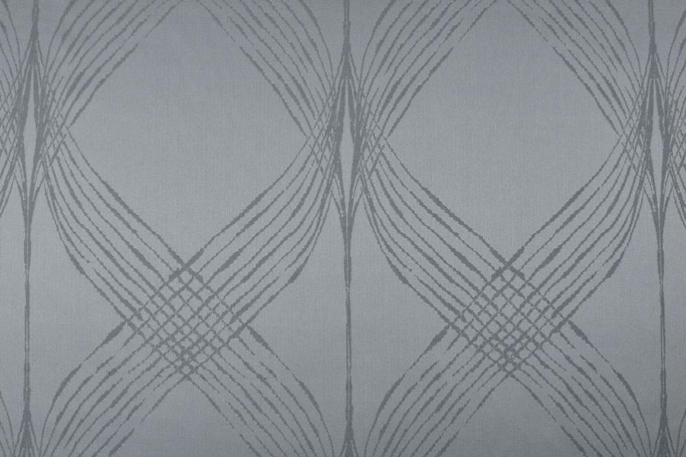 Dekostoff Helix - Trevira CS - Silber/Grau