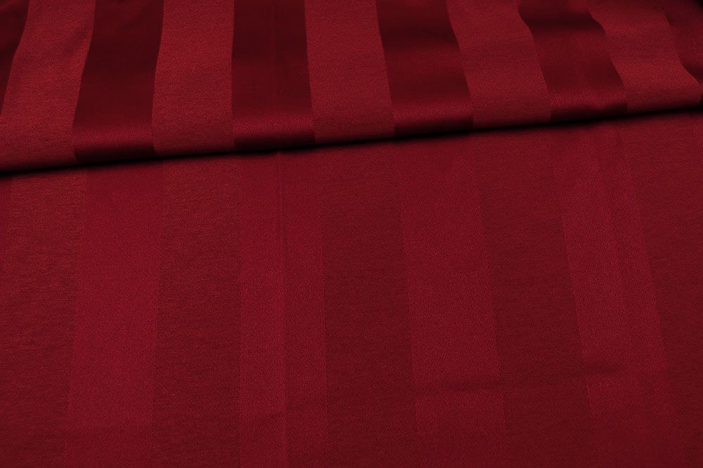 Dekostoff Satin-Blockstreifen - Trevira CS - Bordeaux