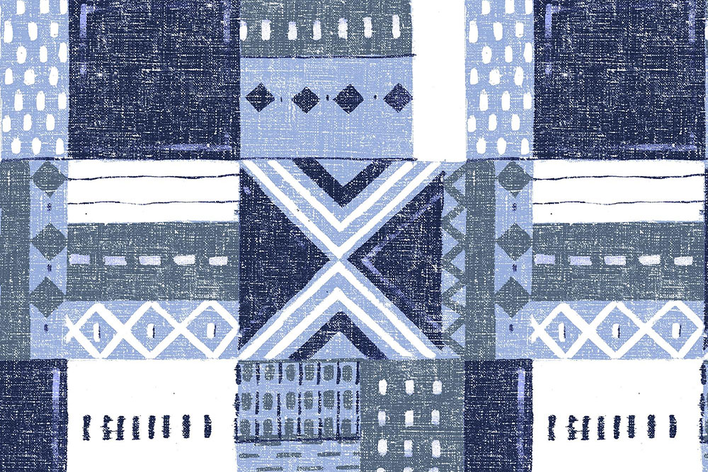 Möbelstoff deluxe - Toledo - Mexico Sky