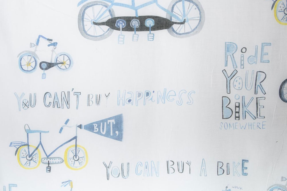 Voile deluxe - Yippieh - Bikes Bleu - 280 cm