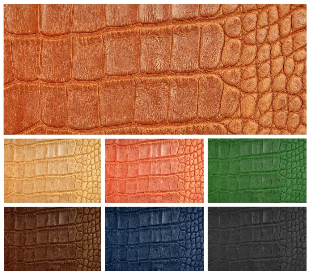 Echtleder geprägt - Python - ganze Haut